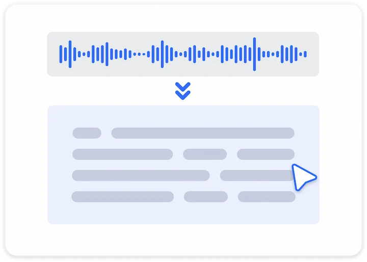  Transcribe audio to text